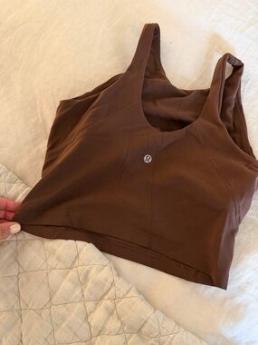 Lululemon Brown Tank with Scoop Neck (size 6)